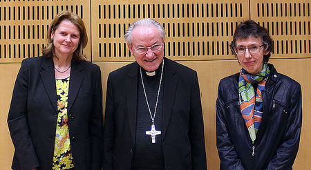 Dr. Jutta Henner, (Öst. Bibelgesellschaft), Dr. Alois Kothgasser (emeritierter Erzbischof von Salzburg), Univ.-Prof. Dr. Marlies Gielen (Universität Salzburg). / Erzdiözese Salzburg