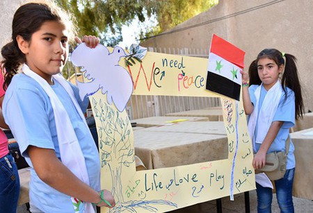 Friedens-Kampagne syrischer Kinder / Kirche in Not